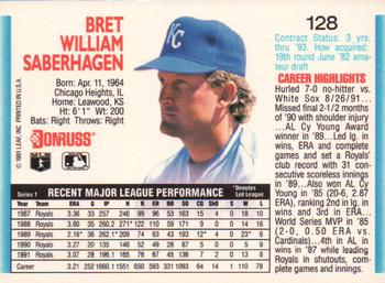 Bret Saberhagen  baseball card collectible - Main Image 2