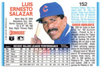Luis Salazar  baseball card collectible - Main Image 2