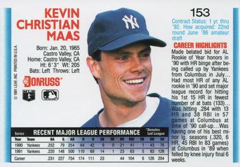 Kevin Maas  baseball card collectible - Main Image 2