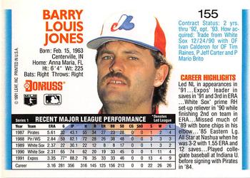 Barry Jones  baseball card collectible - Main Image 2