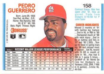 Pedro Guerrero  baseball card collectible - Main Image 2