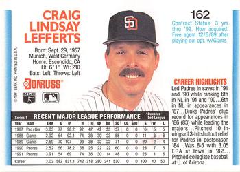 Craig Lefferts  baseball card collectible - Main Image 2
