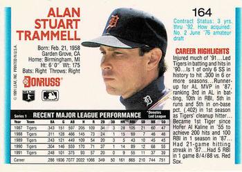 Alan Trammell  baseball card collectible - Main Image 2