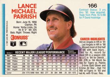 Lance Parrish  baseball card collectible - Main Image 2