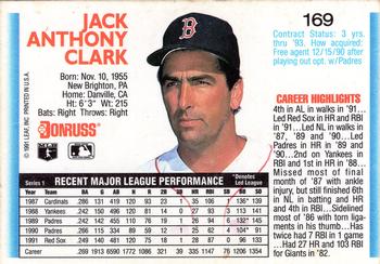 Jack Clark  baseball card collectible - Main Image 2