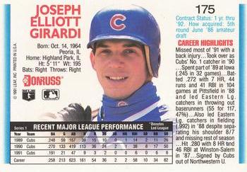 Joe Girardi  baseball card collectible - Main Image 2