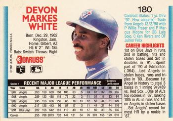 Devon White  baseball card collectible - Main Image 2
