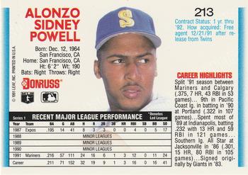 Alonzo Powell  baseball card collectible - Main Image 2