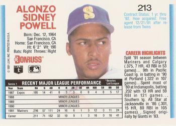 Alonzo Powell  baseball card collectible - Main Image 2