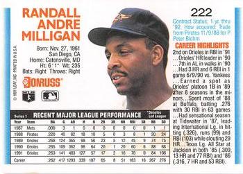 Randy Milligan  baseball card collectible - Main Image 2