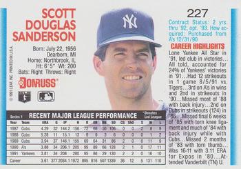 Scott Sanderson  baseball card collectible - Main Image 2