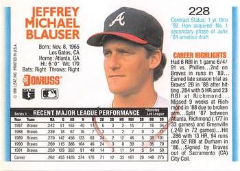 Jeff Blauser  baseball card collectible - Main Image 2