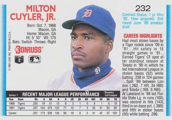 Milt Cuyler  baseball card collectible - Main Image 2