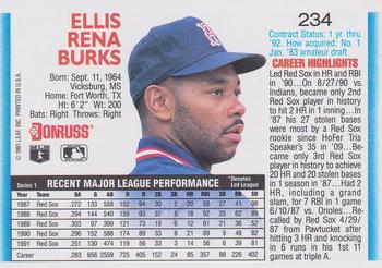 Ellis Burks  baseball card collectible - Main Image 2