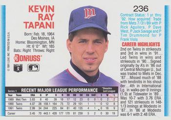Kevin Tapani  baseball card collectible - Main Image 2
