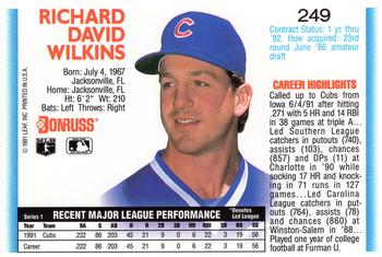 Rick Wilkins  baseball card collectible - Main Image 2
