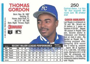 Tom Gordon  baseball card collectible - Main Image 2