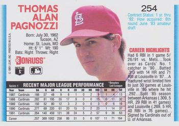 Tom Pagnozzi  baseball card collectible - Main Image 2