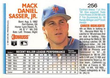 Mackey Sasser  baseball card collectible - Main Image 2