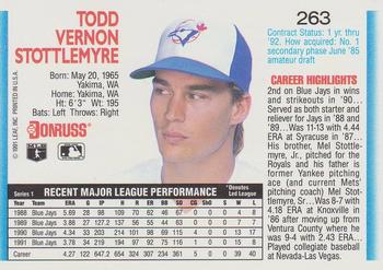 Todd Stottlemyre  baseball card collectible - Main Image 2