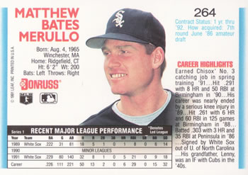 Matt Merullo  baseball card collectible - Main Image 2