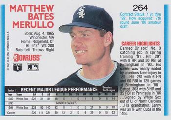 Matt Merullo  baseball card collectible - Main Image 2