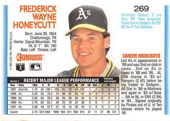Rick Honeycutt  baseball card collectible - Main Image 2