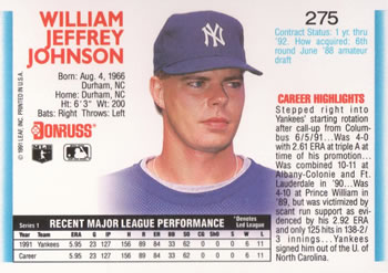 Jeff Johnson  baseball card collectible - Main Image 2