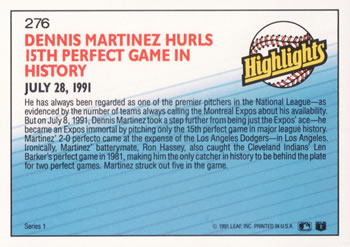 Dennis Martinez  baseball card collectible - Main Image 2