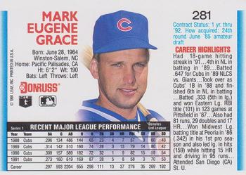 Mark Grace  baseball card collectible - Main Image 2