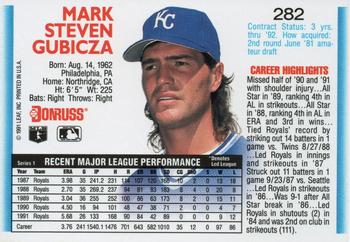 Mark Gubicza  baseball card collectible - Main Image 2