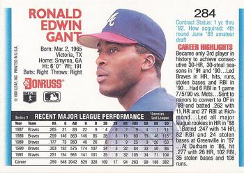 Ron Gant  baseball card collectible - Main Image 2