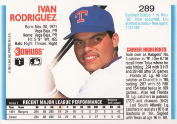 Ivan Rodriguez  baseball card collectible - Main Image 2