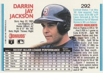 Darrin Jackson  baseball card collectible - Main Image 2