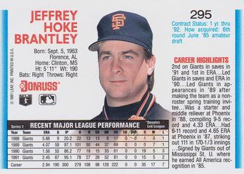 Jeff Brantley  baseball card collectible - Main Image 2