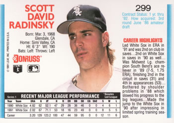 Scott Radinsky  baseball card collectible - Main Image 2