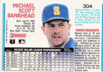 Scott Bankhead  baseball card collectible - Main Image 2