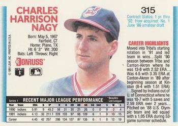 Charles Nagy  baseball card collectible - Main Image 2