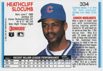 Heathcliff Slocumb  baseball card collectible - Main Image 2