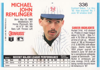 Mike Remlinger  baseball card collectible - Main Image 2