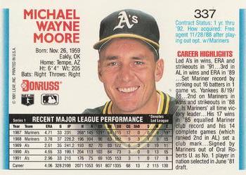 Mike Moore  baseball card collectible - Main Image 2