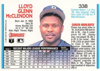 Lloyd McClendon  baseball card collectible - Main Image 2