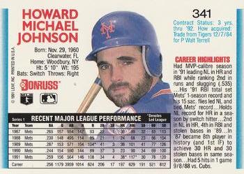 Howard Johnson  baseball card collectible - Main Image 2