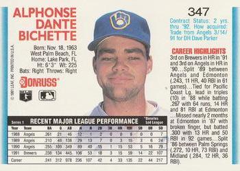 Dante Bichette  baseball card collectible - Main Image 2