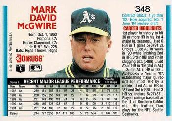 Mark McGwire  baseball card collectible - Main Image 2