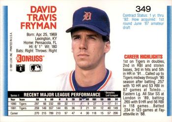 Travis Fryman  baseball card collectible - Main Image 2