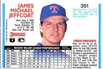 Mike Jeffcoat  baseball card collectible - Main Image 2