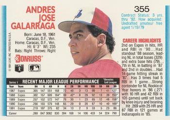 Andres Galarraga  baseball card collectible - Main Image 2