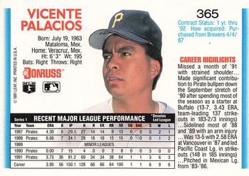 Vicente Palacios  baseball card collectible - Main Image 2