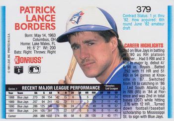 Pat Borders  baseball card collectible - Main Image 2